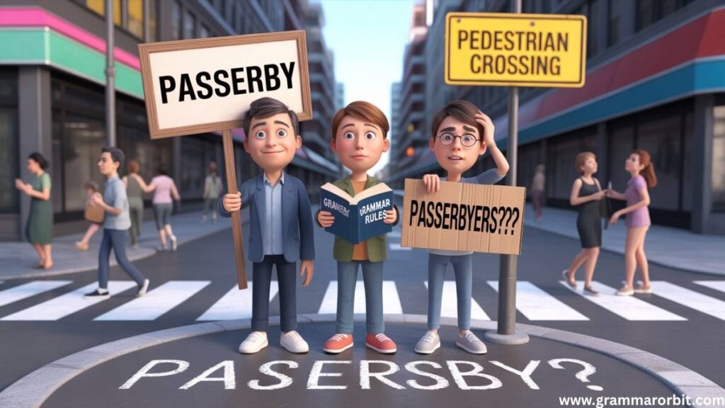 The Grammar Rule Behind the Plural of “Passerby”