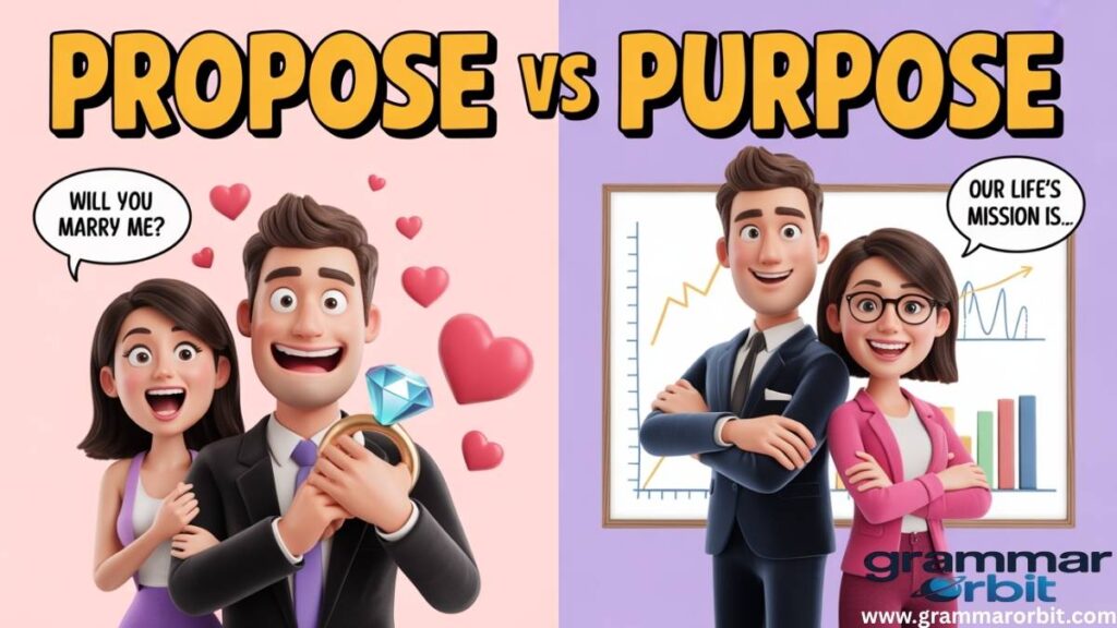 Deep Dive: Meaning and Usage of Propose vs Purpose