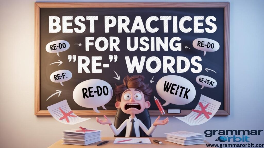 Best Practices for Using “Re-” Words