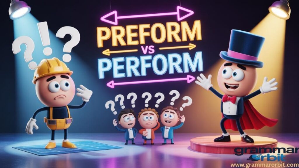 How to Avoid Confusing “Preform” and “Perform”