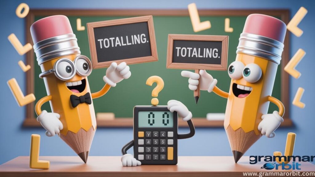 Totalling vs Totaling