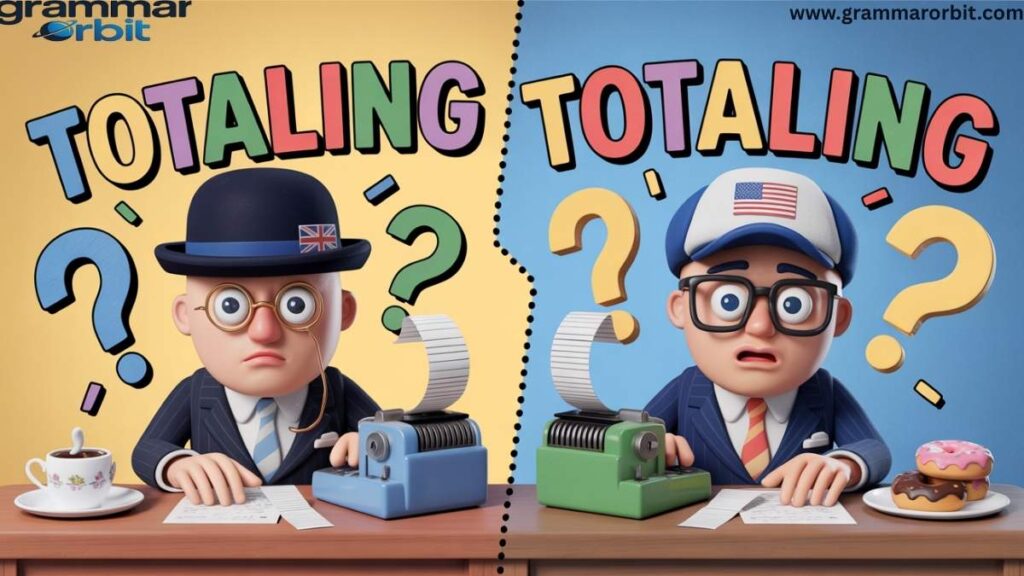 Totalling vs Totaling in Real Life Examples