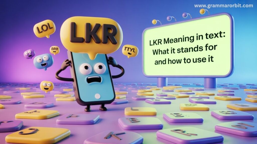 LKR Meaning in Text