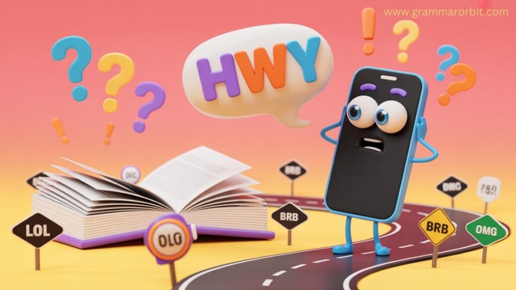 HWY Meaning in Text and Definition