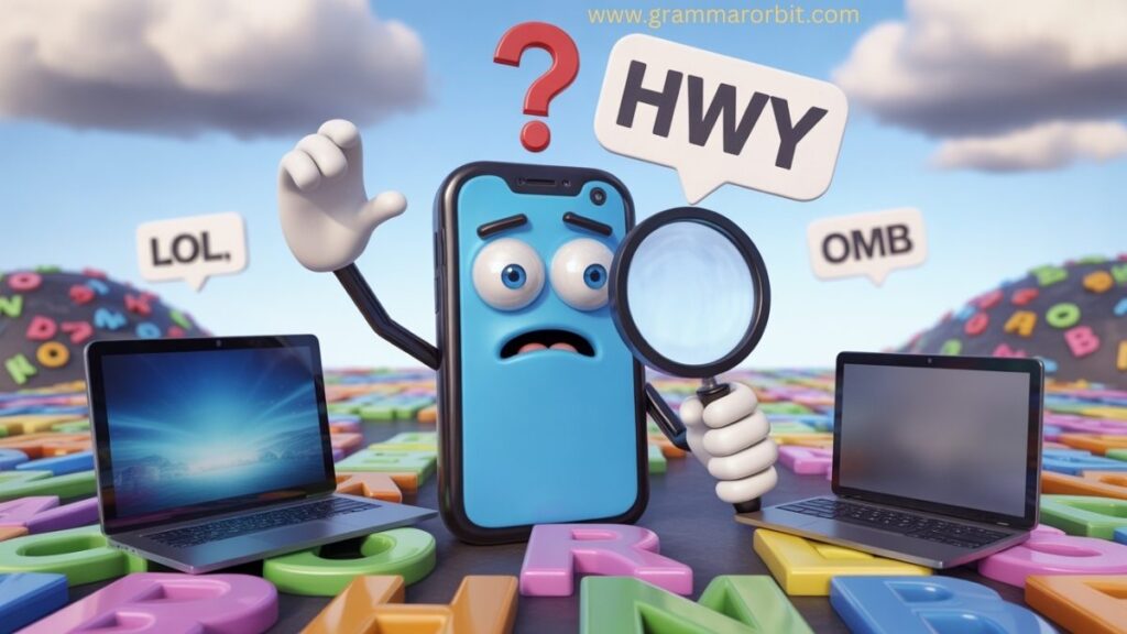 HWY Meaning in Text and Online Chat