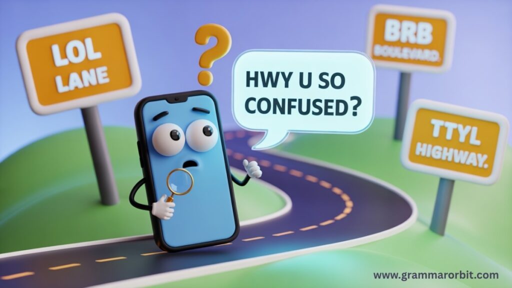 If they’re talking about driving or directions: HWY Meaning in Text