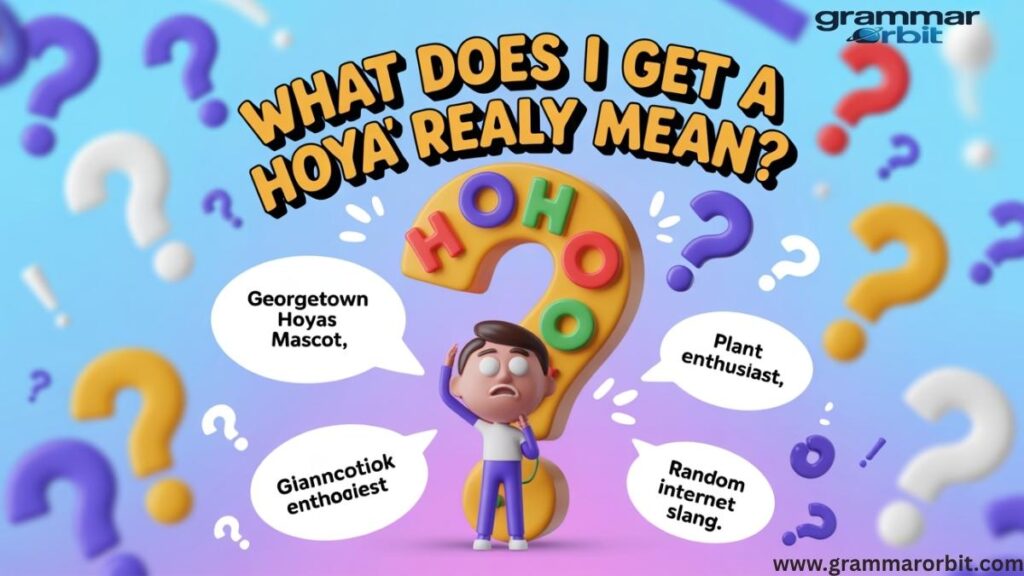 What Does "Can I Get a Hoya" Really Mean?