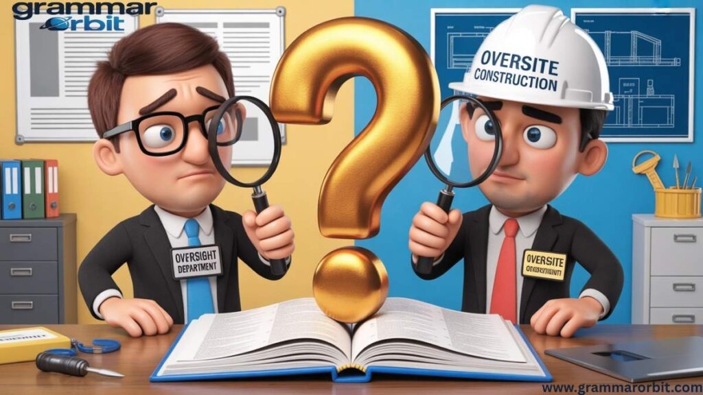 Common Contexts Where Oversight Appears