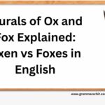 Plurals of Ox and Fox Explained: Oxen vs Foxes in English