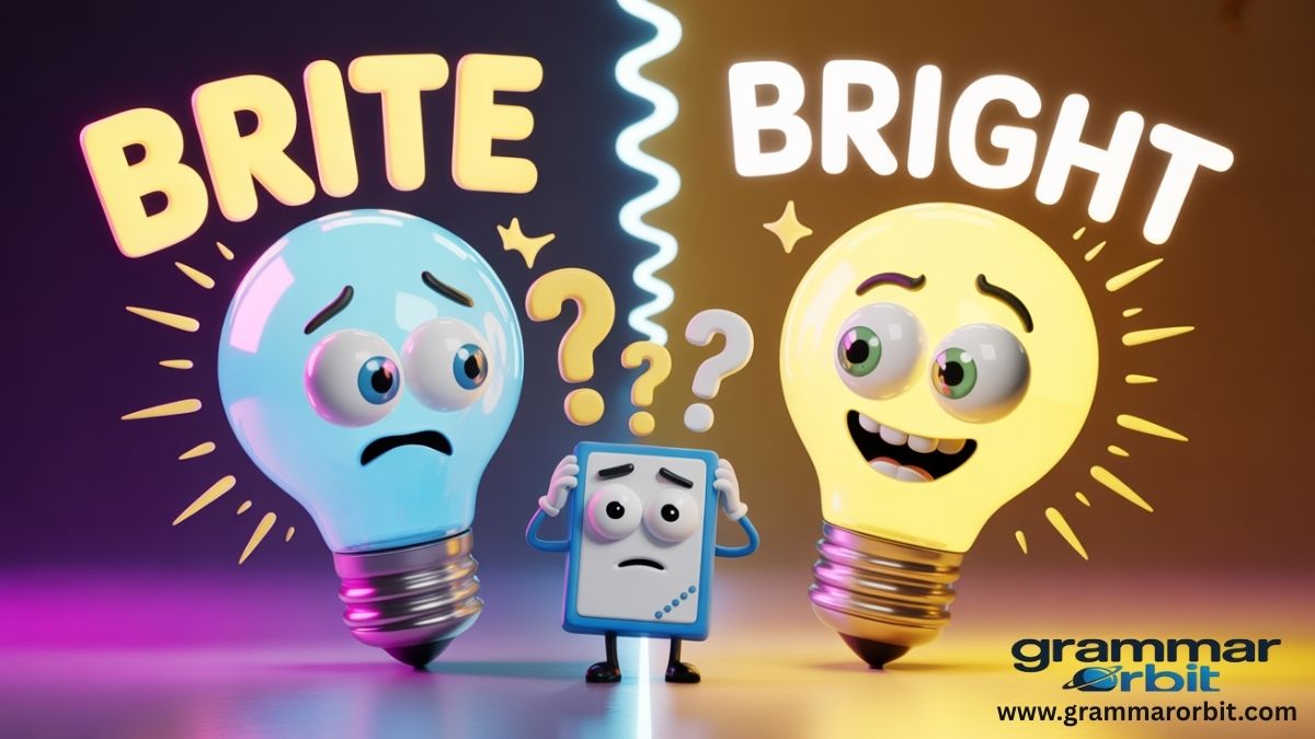 Brite vs Bright: Your No Nonsense Guide to Meaning - Grammar Orbit