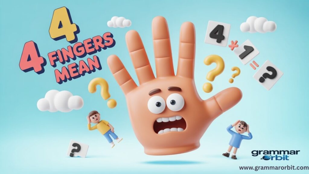 What Does 4 Fingers Mean?