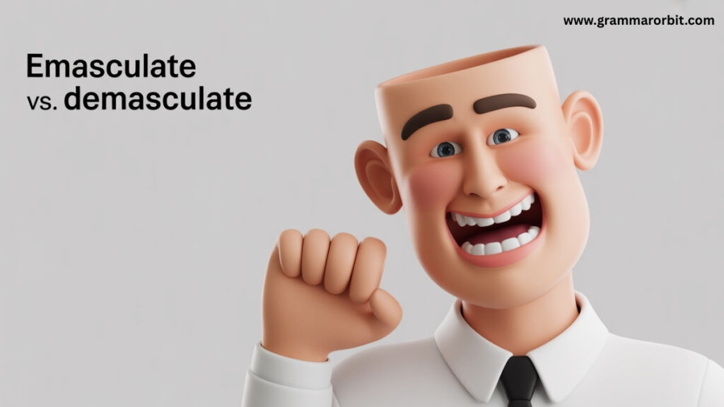 When to Use the Word Emasculate vs Demasculate