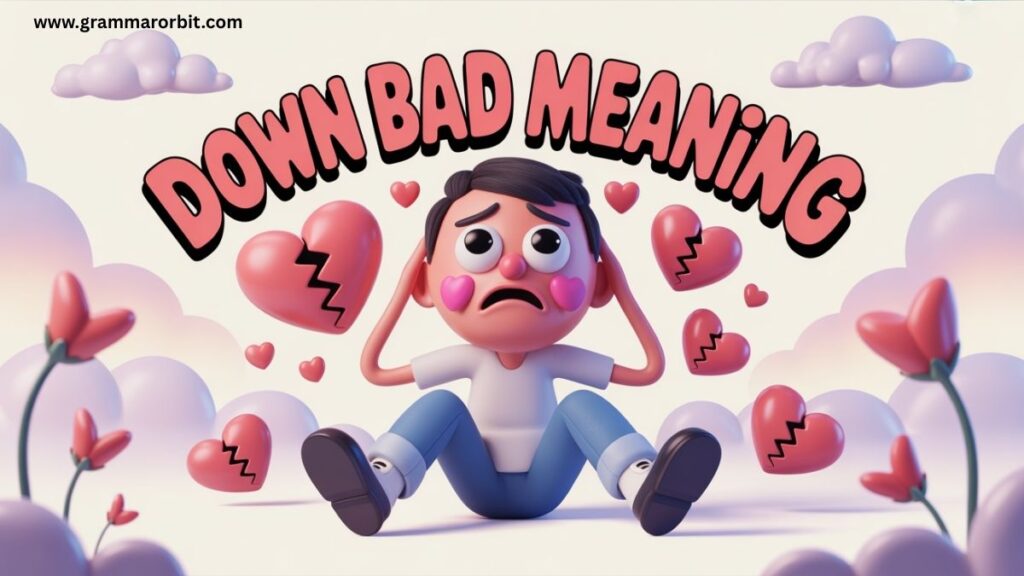 Quick Reference Table Down Bad Meaning, Usage, Alternatives