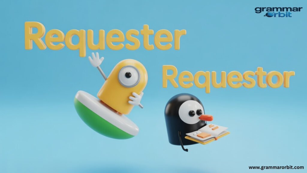 Using Requester and Requestor in Formal Writing
