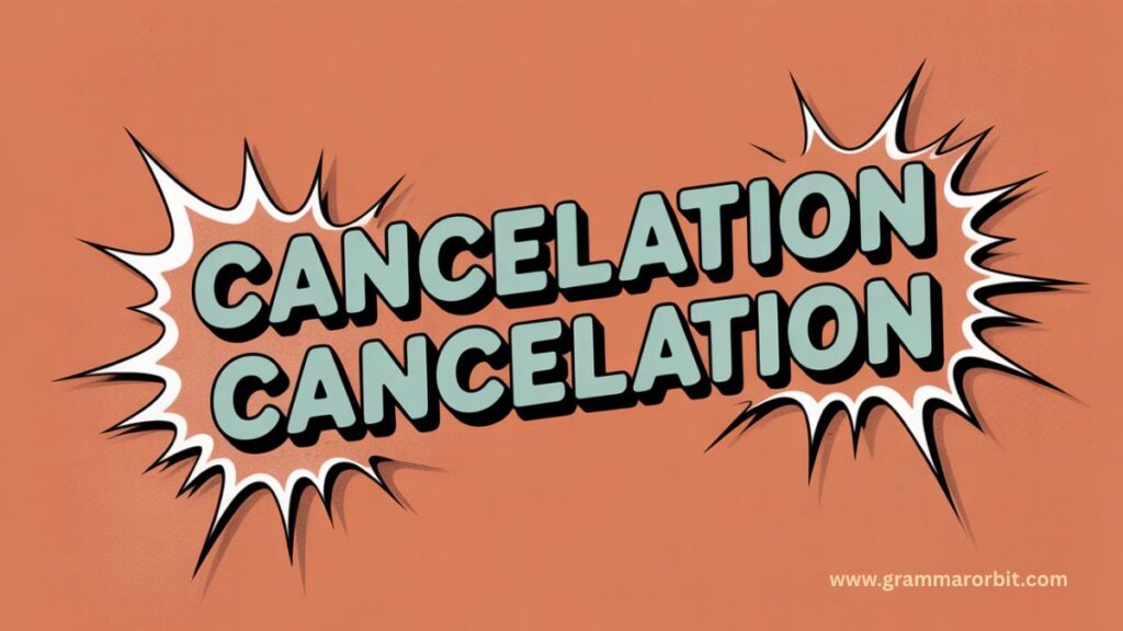 What Style Guides Say About Cancellation