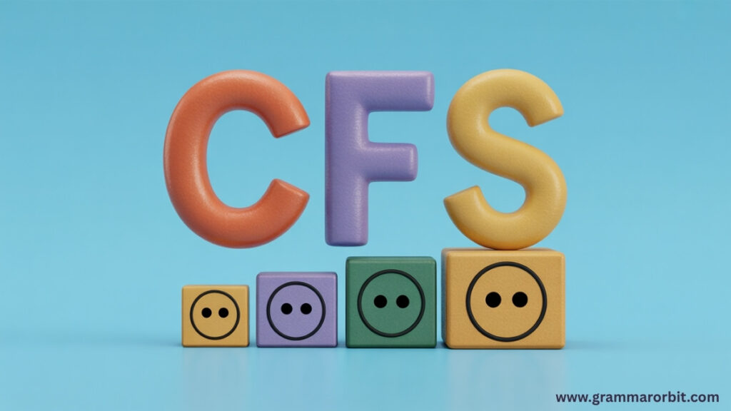 CFS Meaning From a Girl