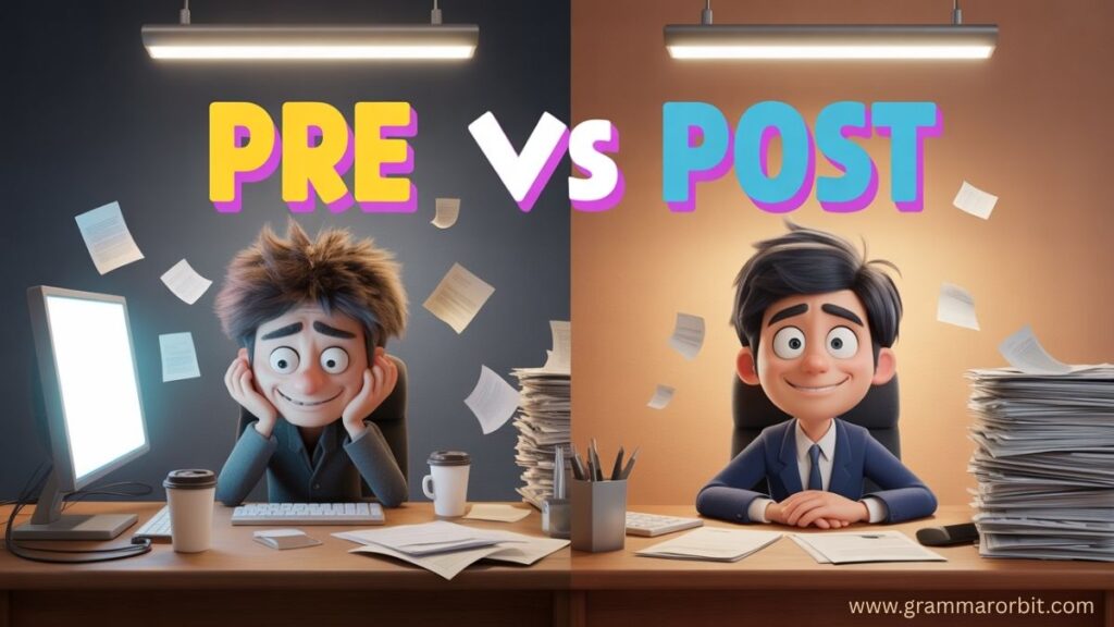 Pre vs Post Understand the Difference and Use Them Correctly