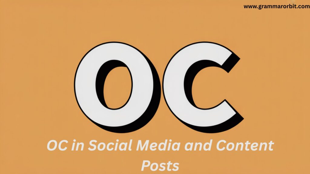 OC in Social Media and Content Posts