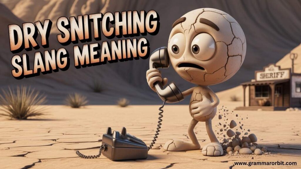 Why Dry Snitching Slang Meaning Is Harmful Over Time