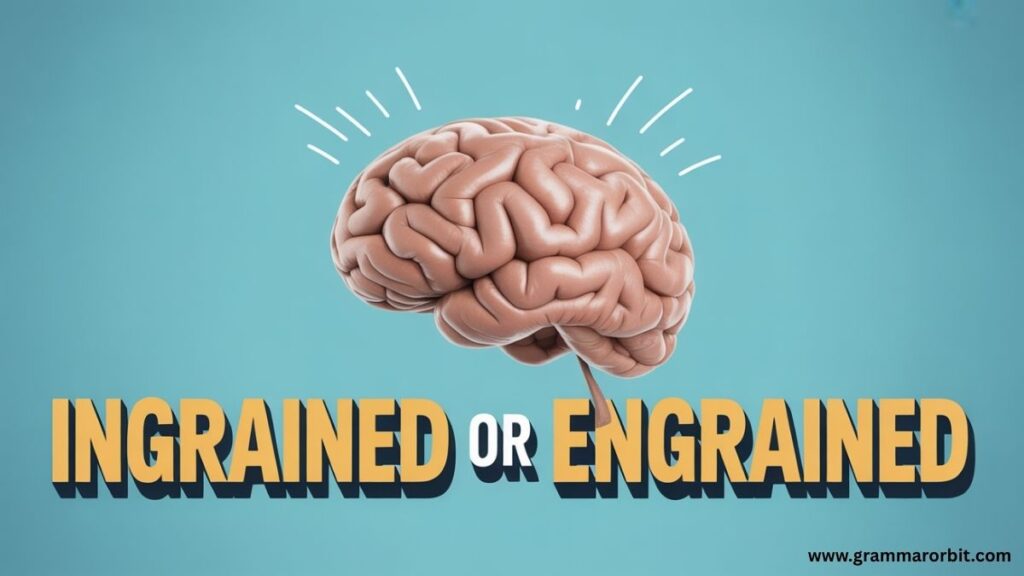 Ingrained or Engrained What Is the Difference?