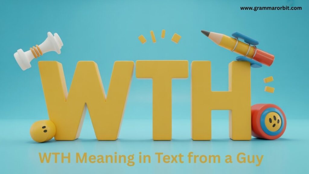 WTH Meaning in Text from a Guy