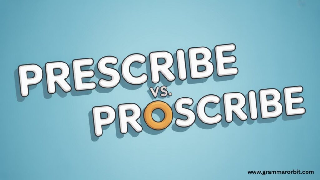 Prescribe vs Proscribe Explained Simply