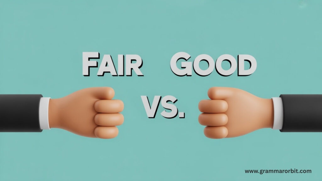 Fair vs Good Performance in the Workplace