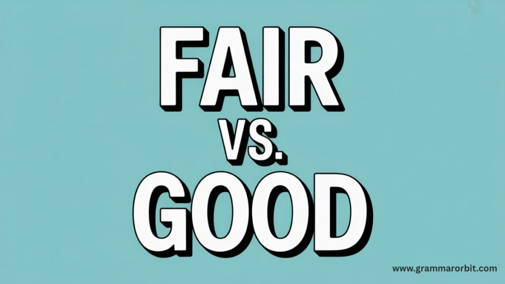 Fair vs Good Credit in Financial Contexts