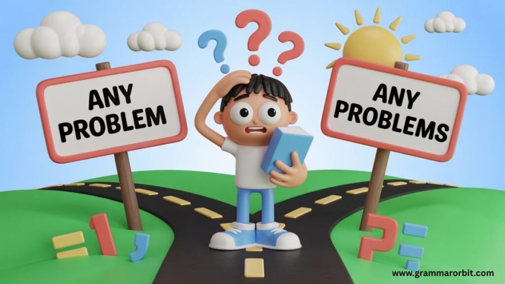 Any Problem or Any Problems Which Is Correct?