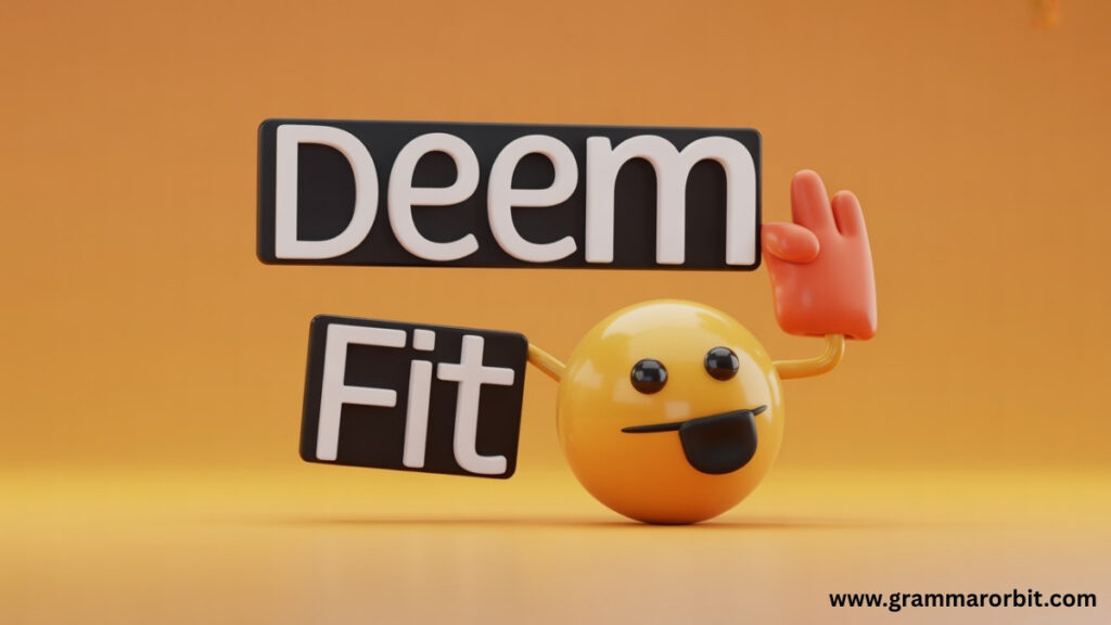 Deem Fit vs Deem Fit and Proper