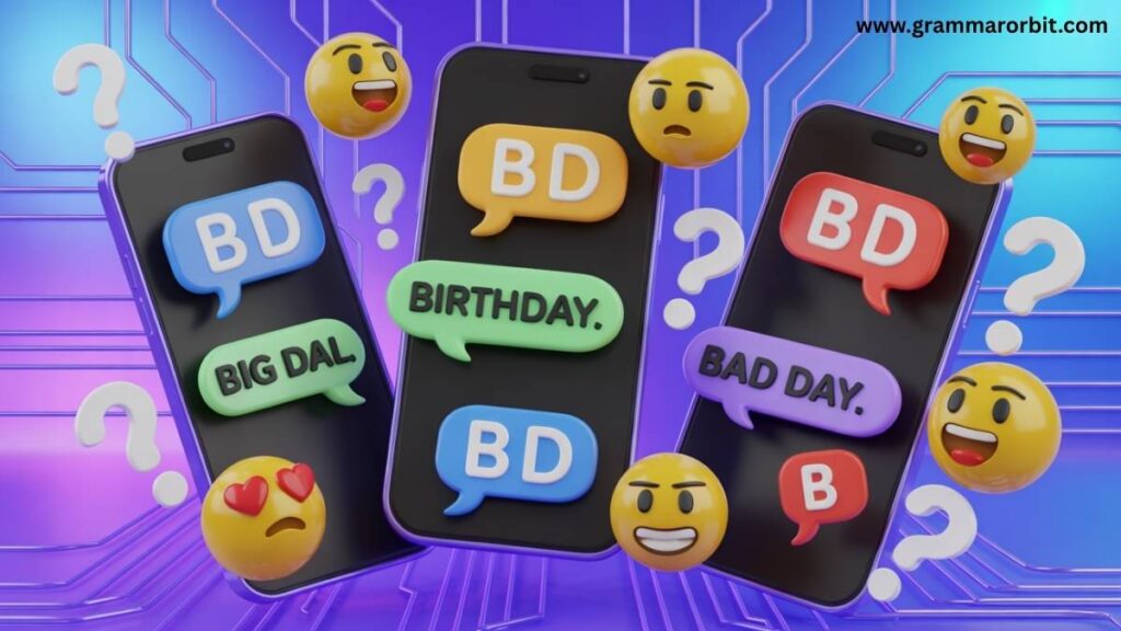 Quick Reference Table BD Meaning in Text by Context