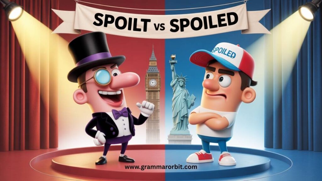 Contextual Examples of ‘Spoiled’ and ‘Spoilt’