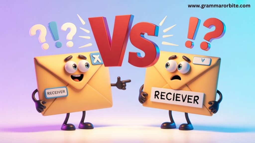 Example Sentences Correct Use of Receiver