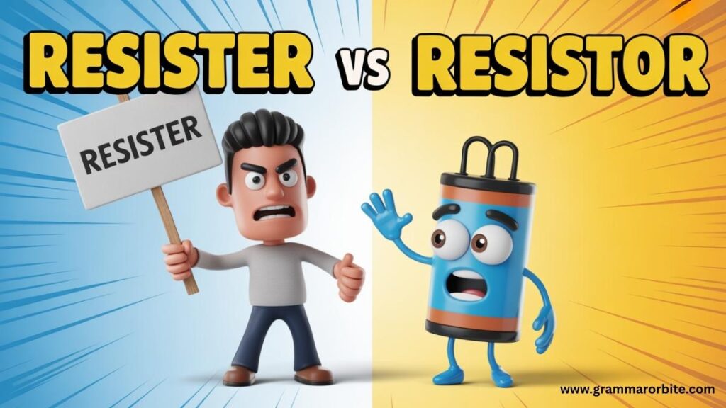 Definition and Meaning of “Resister”