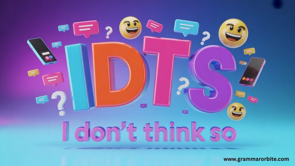 How to Reply to IDTS Without Creating Tension