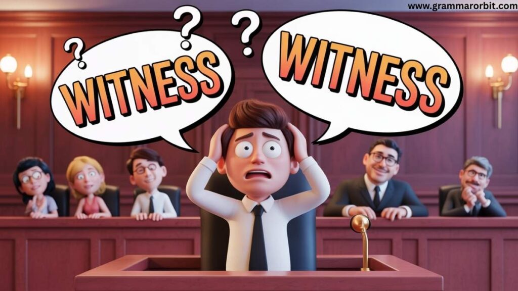 Plural Possessive Witnesss or Witness