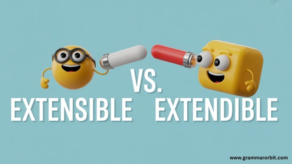 Extensible vs Extendible Examples