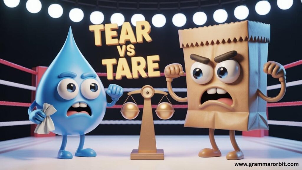 Tear vs Tare Complete Guide for Students and Teachers