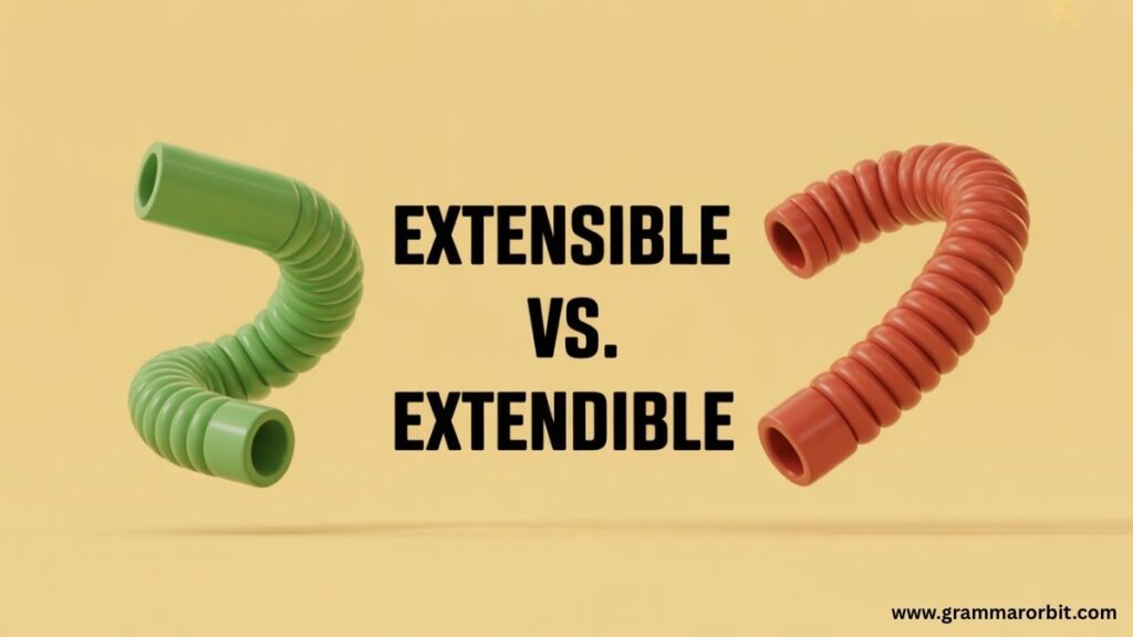 Extensible vs Extendible The Difference That Actually Matters