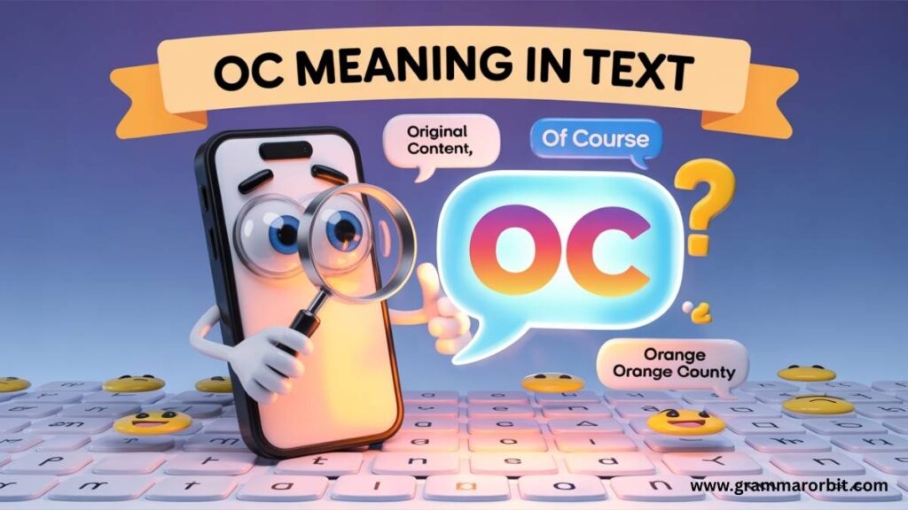 OC Meaning in Text 📱 What OC Really Stands