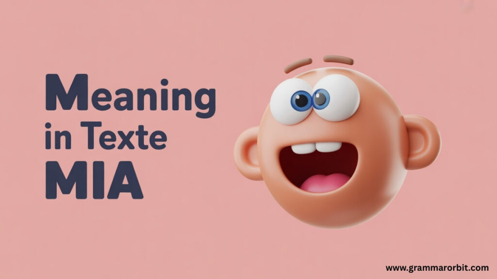 Better Alternatives to “MIA Meaning in Text”