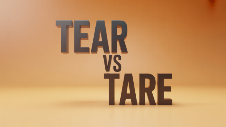Tear vs Tare Complete Guide for Students and Teachers - Grammar Orbit
