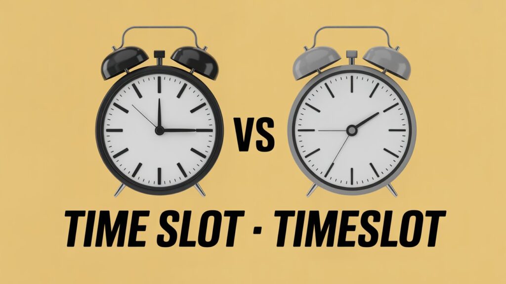Time Slot vs Timeslot What’s the Right Form?