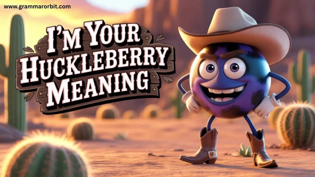 Why Do People Say “I’m Your Huckleberry”?