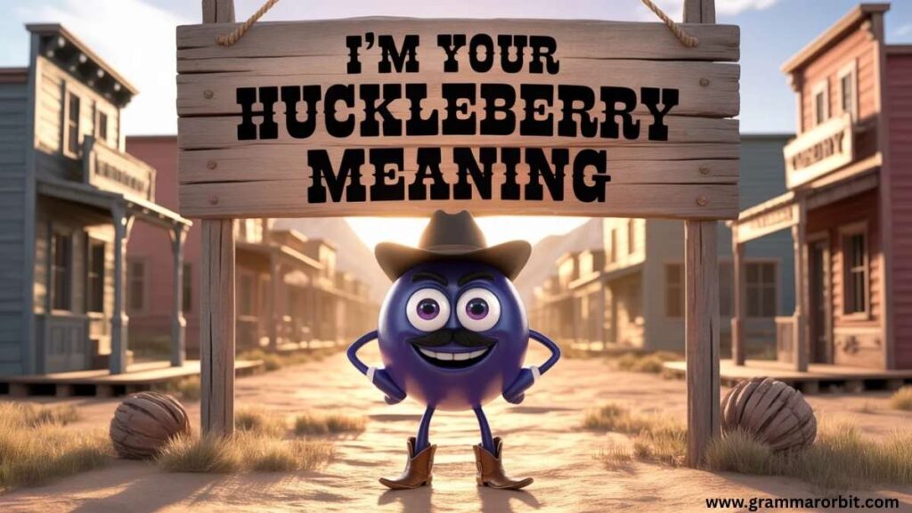 How and When to Use “I’m Your Huckleberry”