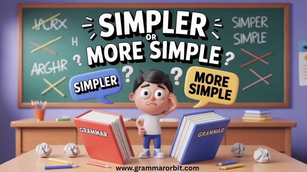 Simpler or More Simple Grammar Rules Made Easy