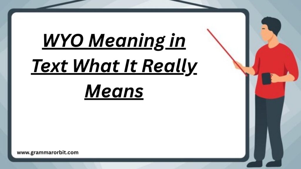 WYO Meaning in Text What It Really Means