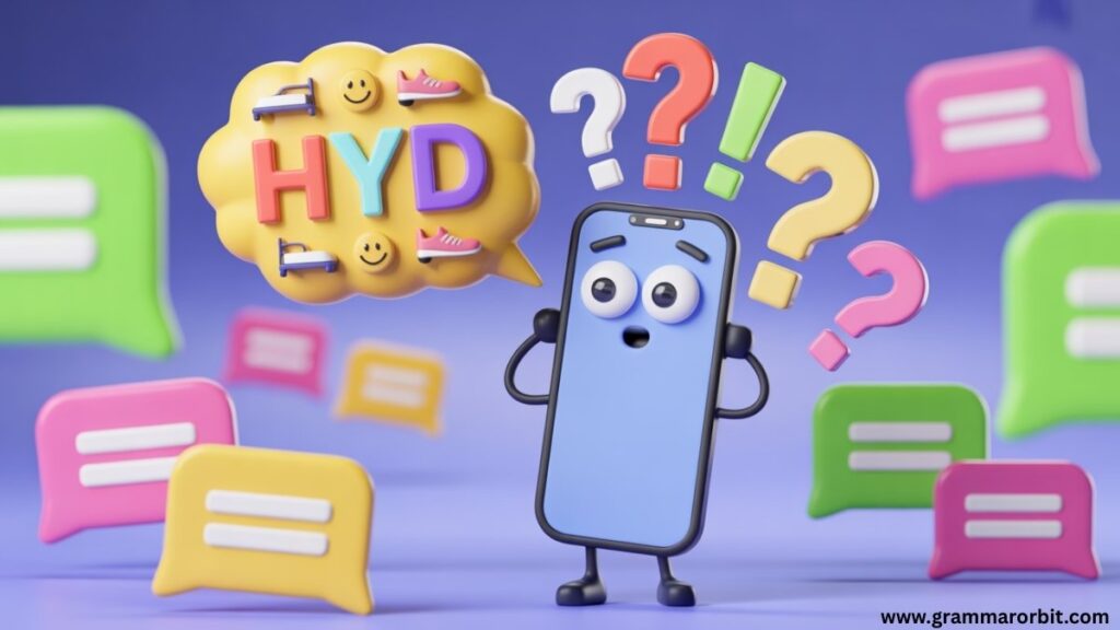 HYD Compared to Other Texting Slang