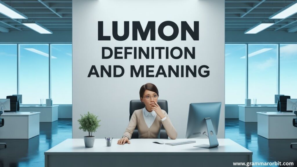 Lumon Definition and Meaning in Text and Informal Usage