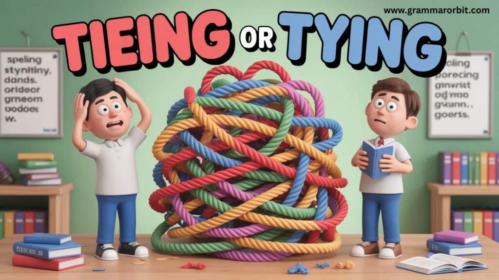 Tieing or Tying Which Spelling Is Correct?